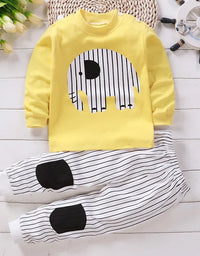 Kids Clothes Children Sets Children's Clothing Boys Girls CottonAutumn winter Clothing Pants Sleepwear Underwear Christmas Gift
