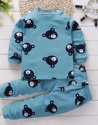 Kids Clothes Children Sets Children's Clothing Boys Girls CottonAutumn winter Clothing Pants Sleepwear Underwear Christmas Gift
