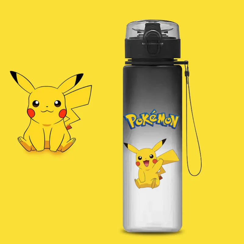 Pokemon 560ML Water Cup Anime Portable Children's Cute Pikachu Plastic Cartoon Outdoor Sports Large Capacity Water Bottle Gifts