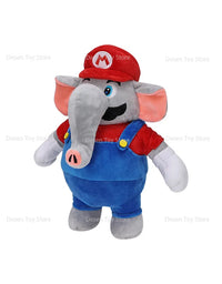 2 Styles New Mario Bros Plush Elephant Mario Elephant Luigi Stuffed Animal Doll Plushie Kids Gifts For Children Birthday
