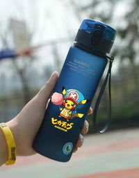 Pokemon 560ML Water Cup Anime Portable Children's Cute Pikachu Plastic Cartoon Outdoor Sports Large Capacity Water Bottle Gifts
