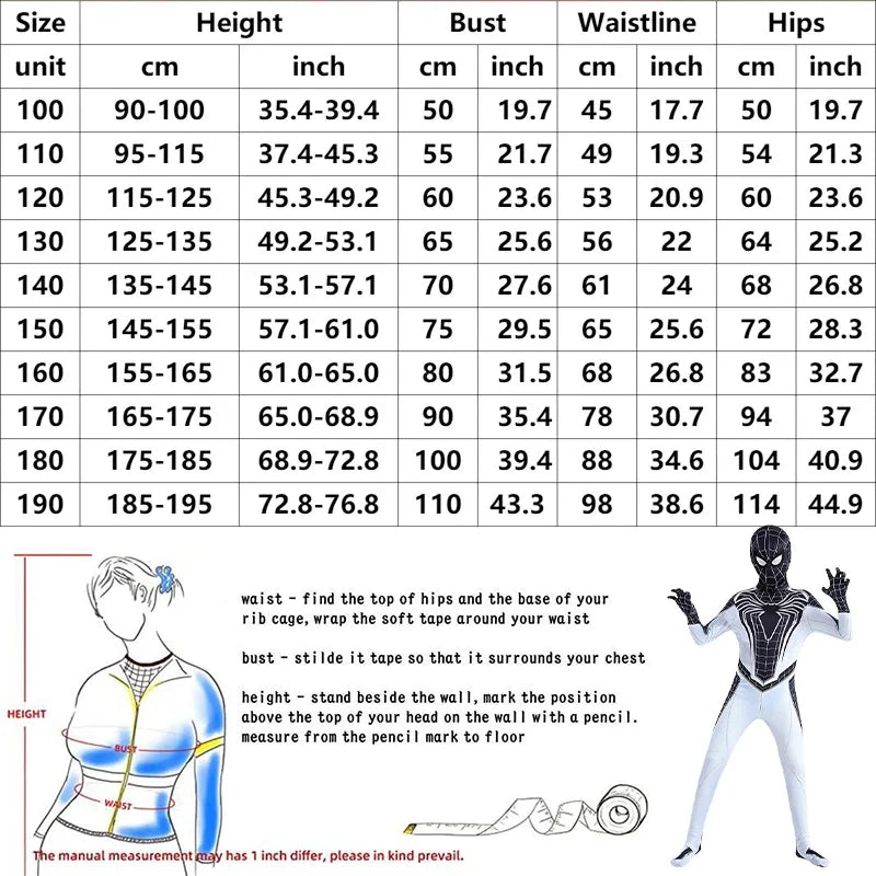 Negative Zone Spiderman Costume Superhero Spider Man Cosplay Bodysuit for Kids Zentai Halloween Spider Man Cosplay Jumpsuit