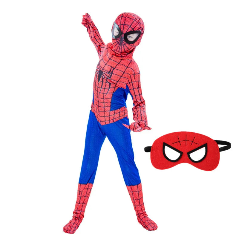 4-12Y Kids Superhero Cosplay Costume Child Halloween/Christmas/Prom Party Set Gift Kids Carnival Games Dress Up Costumes