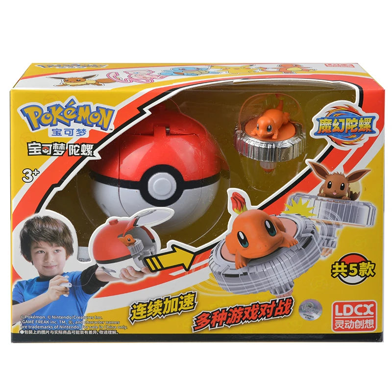 Original Pokemon Anime Pikachu Eevee Charmande Squirtle Mew Launchers Children Arena Action Figures Model Toys Gift