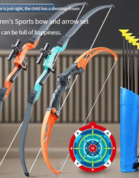 52cm Bow And Arrow Toy Set For Children Archery Practice Recurve Outdoor Sorts Shooting Toy with Target Boys Kids Gifts
