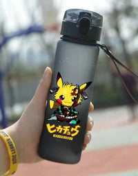 Pokemon 560ML Water Cup Anime Portable Children's Cute Pikachu Plastic Cartoon Outdoor Sports Large Capacity Water Bottle Gifts
