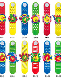 2/5/8pcs Kids DIY Watch 3D EVA Foam Craft Sticker Creative Watches Clock Handmade Material Children Learning Education Toys Gift
