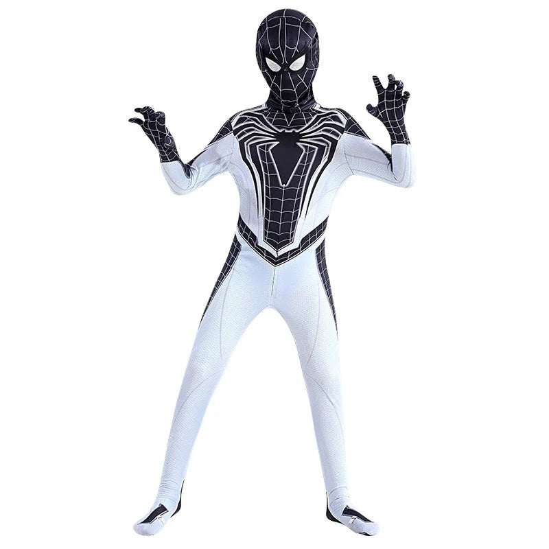 Negative Zone Spiderman Costume Superhero Spider Man Cosplay Bodysuit for Kids Zentai Halloween Spider Man Cosplay Jumpsuit