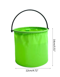 1Pc Beach Sand Play Bucket Toy Folding Collapsible Bucket Gardening Tool Outdoor Sand Pool Play Tool Toy Kids Summer Favor
