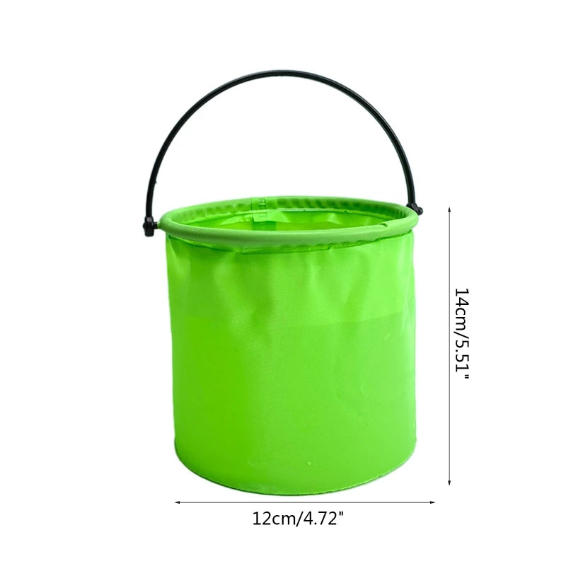 1Pc Beach Sand Play Bucket Toy Folding Collapsible Bucket Gardening Tool Outdoor Sand Pool Play Tool Toy Kids Summer Favor