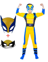 4-12Y Kids Superhero Cosplay Costume Child Halloween/Christmas/Prom Party Set Gift Kids Carnival Games Dress Up Costumes
