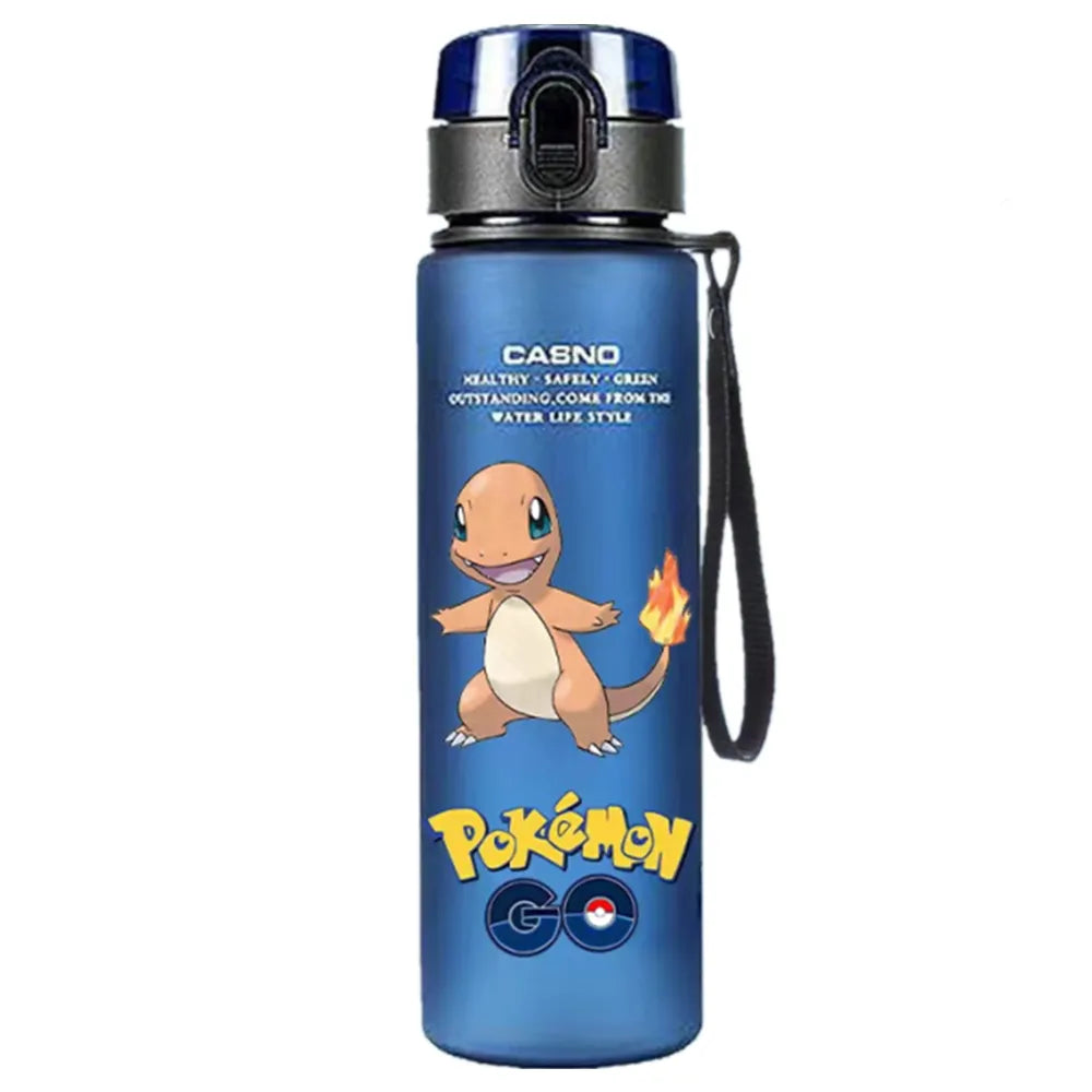 Pokemon 560ML Water Cup Anime Portable Children's Cute Pikachu Plastic Cartoon Outdoor Sports Large Capacity Water Bottle Gifts