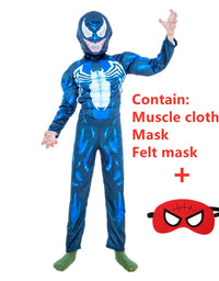 4-12Y Kids Superhero Cosplay Costume Child Halloween/Christmas/Prom Party Set Gift Kids Carnival Games Dress Up Costumes
