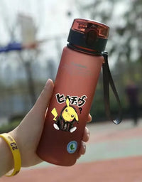 Pokemon 560ML Water Cup Anime Portable Children's Cute Pikachu Plastic Cartoon Outdoor Sports Large Capacity Water Bottle Gifts
