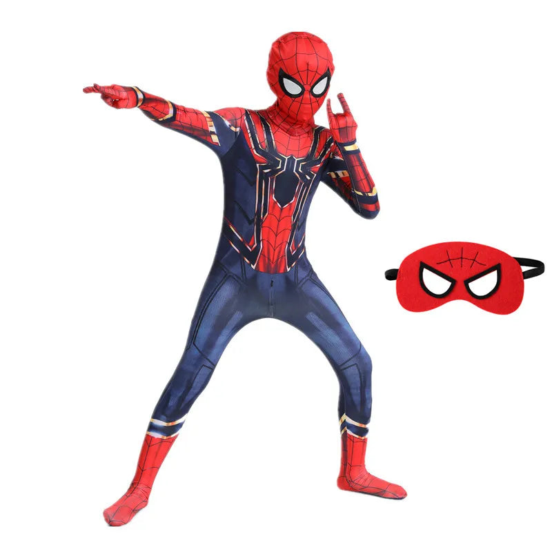 4-12Y Kids Superhero Cosplay Costume Child Halloween/Christmas/Prom Party Set Gift Kids Carnival Games Dress Up Costumes