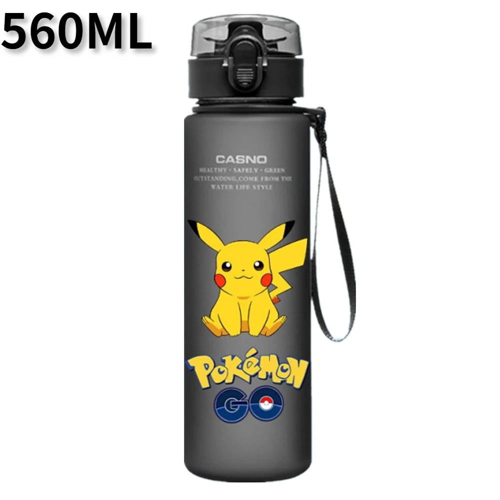 Pokemon 560ML Water Cup Anime Portable Children's Cute Pikachu Plastic Cartoon Outdoor Sports Large Capacity Water Bottle Gifts