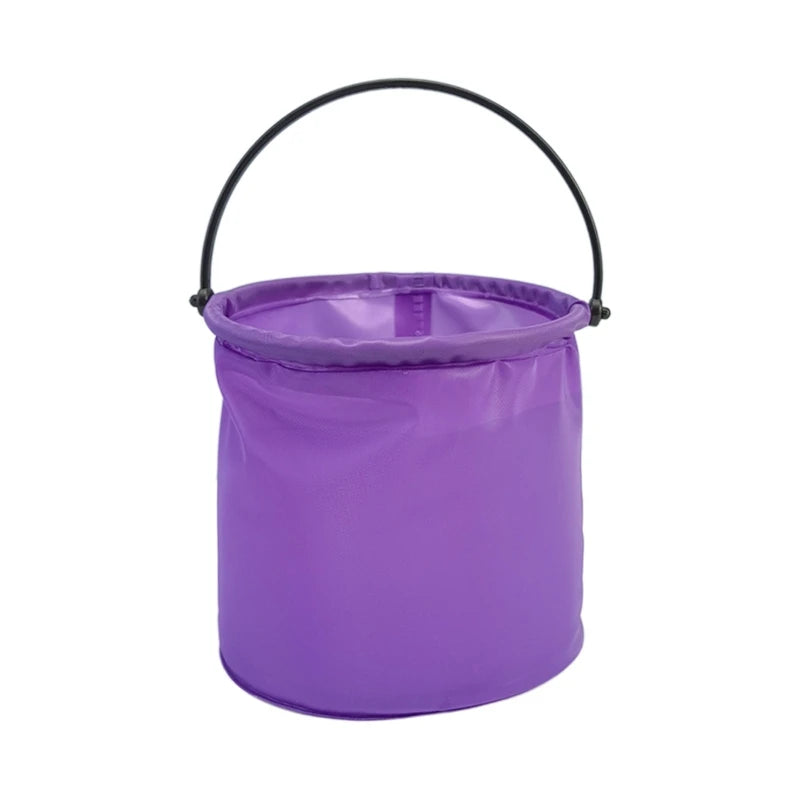 1Pc Beach Sand Play Bucket Toy Folding Collapsible Bucket Gardening Tool Outdoor Sand Pool Play Tool Toy Kids Summer Favor