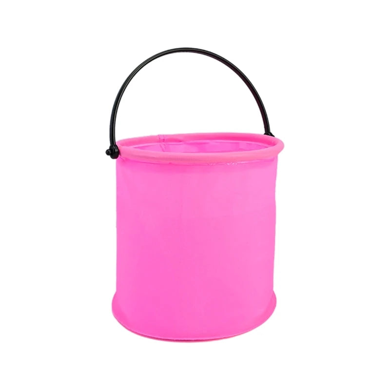 1Pc Beach Sand Play Bucket Toy Folding Collapsible Bucket Gardening Tool Outdoor Sand Pool Play Tool Toy Kids Summer Favor