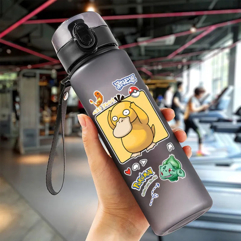 Pokemon 560ML Water Cup Anime Portable Children's Cute Pikachu Plastic Cartoon Outdoor Sports Large Capacity Water Bottle Gifts