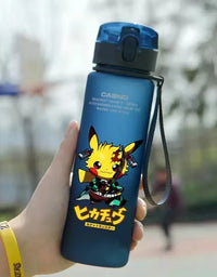 Pokemon 560ML Water Cup Anime Portable Children's Cute Pikachu Plastic Cartoon Outdoor Sports Large Capacity Water Bottle Gifts
