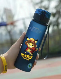 Pokemon 560ML Water Cup Anime Portable Children's Cute Pikachu Plastic Cartoon Outdoor Sports Large Capacity Water Bottle Gifts
