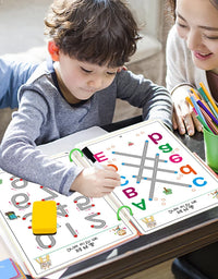 Children Montessori Drawing Toy Pen Control Training Color Shape Math Match Game Set Toddler Learning Activities Educational Toy
