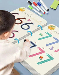 Magical Tracing Workbook Montessori Pen Control Training Book Reusable Magic Practice Copybook Children Drawing Education Books
