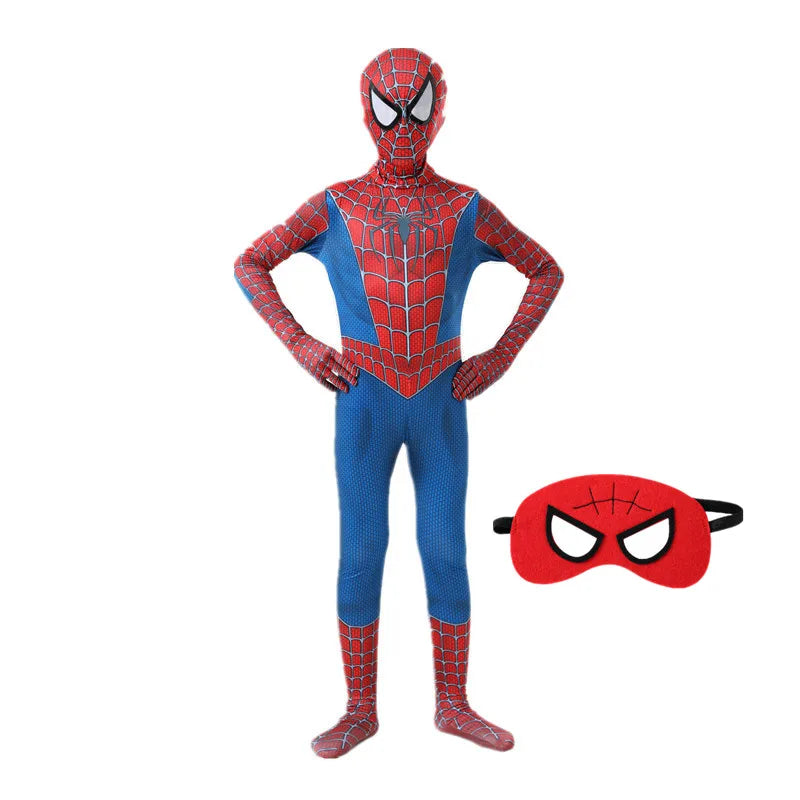 4-12Y Kids Superhero Cosplay Costume Child Halloween/Christmas/Prom Party Set Gift Kids Carnival Games Dress Up Costumes