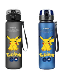 Pokemon 560ML Water Cup Anime Portable Children's Cute Pikachu Plastic Cartoon Outdoor Sports Large Capacity Water Bottle Gifts
