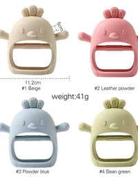 Baby Teether Gloves Pacifier Kids Teething Silicone Newborn Dental Care Gums Anti-eating Hand Molar Stick Baby Accessories
