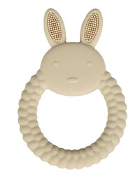 1Pc Baby Wooden Rattle Toys Wooden Teether Ring Crochet Rabbit Music Rattles Soother Bracelet Toddler Toys For Children's Gift
