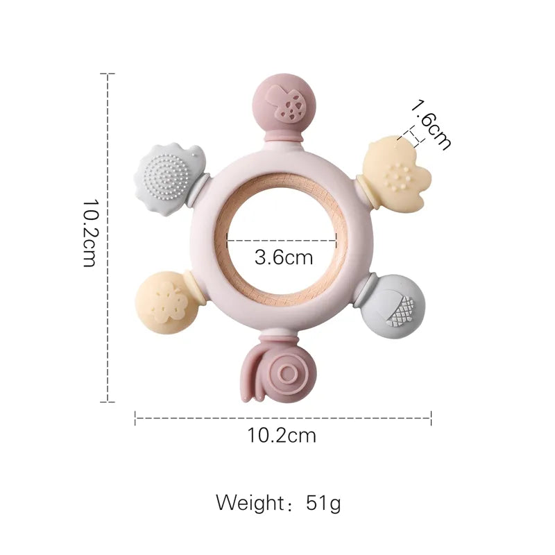 Baby Teether Gloves Pacifier Kids Teething Silicone Newborn Dental Care Gums Anti-eating Hand Molar Stick Baby Accessories