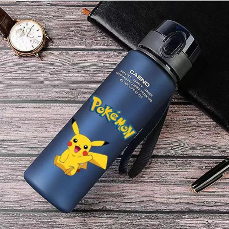 Pokemon 560ML Water Cup Anime Portable Children's Cute Pikachu Plastic Cartoon Outdoor Sports Large Capacity Water Bottle Gifts