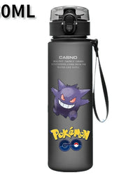 Pokemon 560ML Water Cup Anime Portable Children's Cute Pikachu Plastic Cartoon Outdoor Sports Large Capacity Water Bottle Gifts
