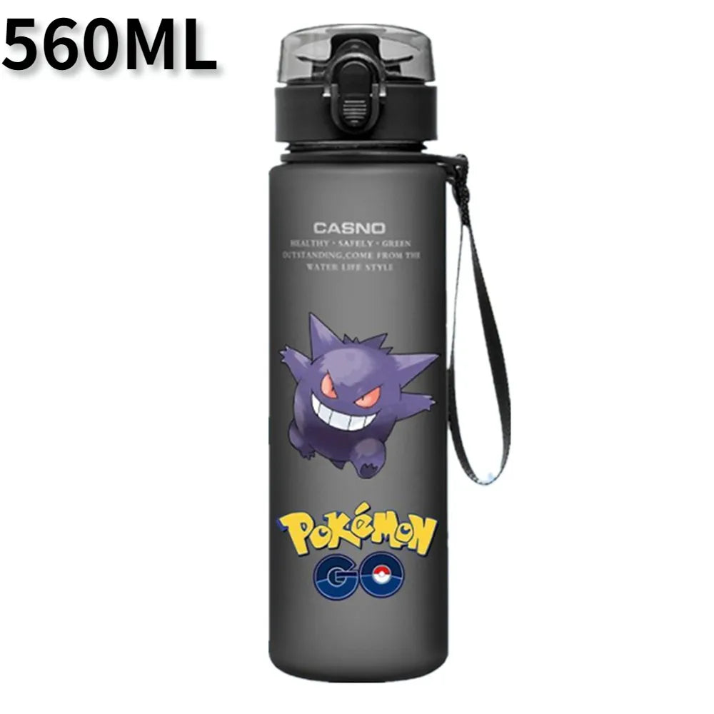 Pokemon 560ML Water Cup Anime Portable Children's Cute Pikachu Plastic Cartoon Outdoor Sports Large Capacity Water Bottle Gifts