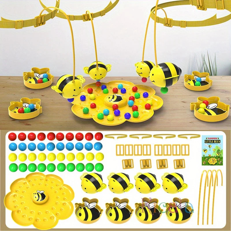 Little Bumblebee Multifunctional Board Game Puzzle Fishing Toys Interactive Educational Toys For Kids Christmas Gift Family Game