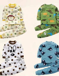 Kids Clothes Children Sets Children's Clothing Boys Girls CottonAutumn winter Clothing Pants Sleepwear Underwear Christmas Gift
