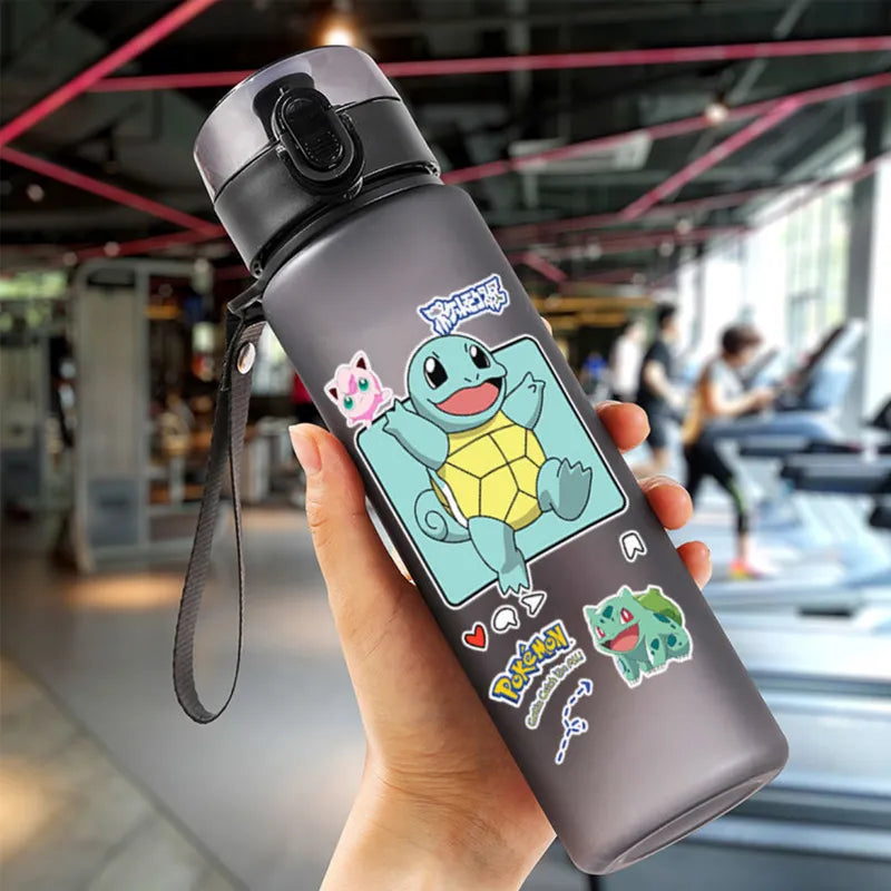 Pokemon 560ML Water Cup Anime Portable Children's Cute Pikachu Plastic Cartoon Outdoor Sports Large Capacity Water Bottle Gifts