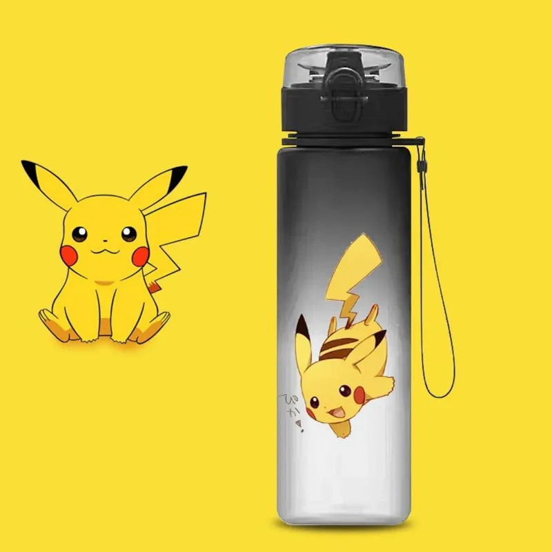 Pokemon 560ML Water Cup Anime Portable Children's Cute Pikachu Plastic Cartoon Outdoor Sports Large Capacity Water Bottle Gifts