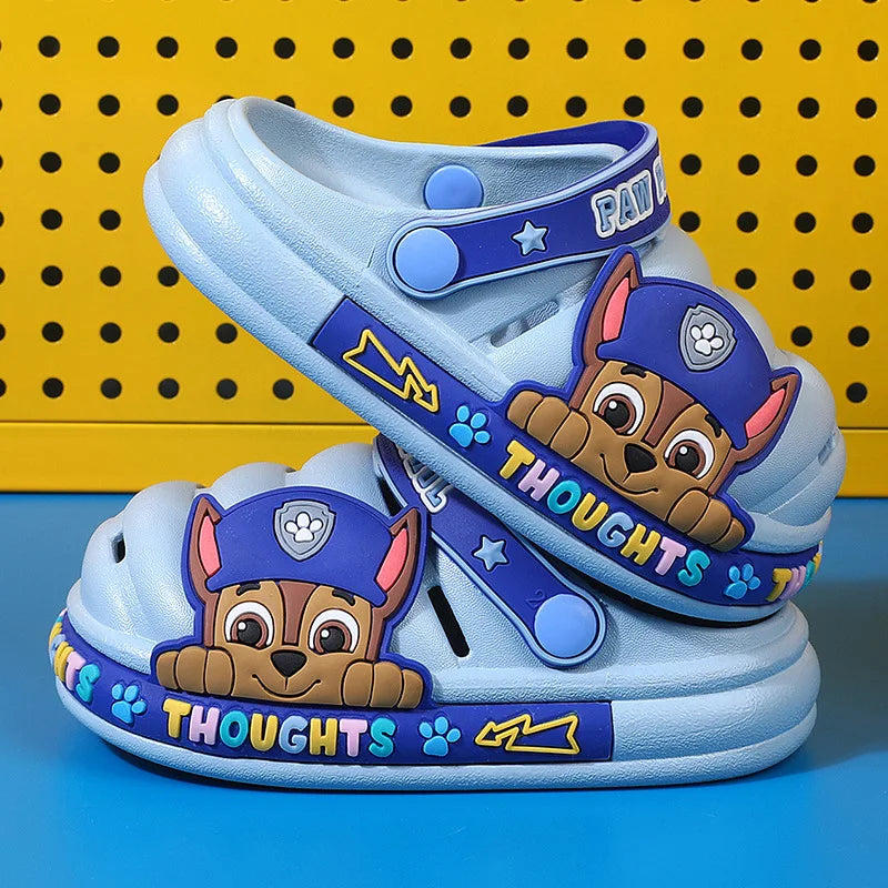 Paw Patrol Boys Girls Chase Rubble Skye Kids Non-slip Bathroom Slippers Cartoon Hole Shoes Baby Beach Shoes Kids Gifts