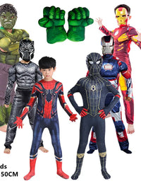 4-12Y Kids Superhero Cosplay Costume Child Halloween/Christmas/Prom Party Set Gift Kids Carnival Games Dress Up Costumes
