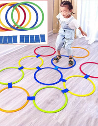 5PCS Children Outdoor Jumping Ring Kindergarten Children Sports Training Teaching Aids Kids Early Sport Educational Toys Games
