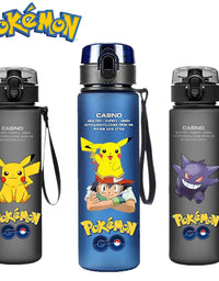 Pokemon 560ML Water Cup Anime Portable Children's Cute Pikachu Plastic Cartoon Outdoor Sports Large Capacity Water Bottle Gifts
