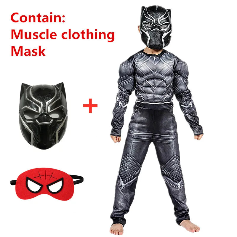 4-12Y Kids Superhero Cosplay Costume Child Halloween/Christmas/Prom Party Set Gift Kids Carnival Games Dress Up Costumes