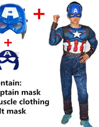 4-12Y Kids Superhero Cosplay Costume Child Halloween/Christmas/Prom Party Set Gift Kids Carnival Games Dress Up Costumes
