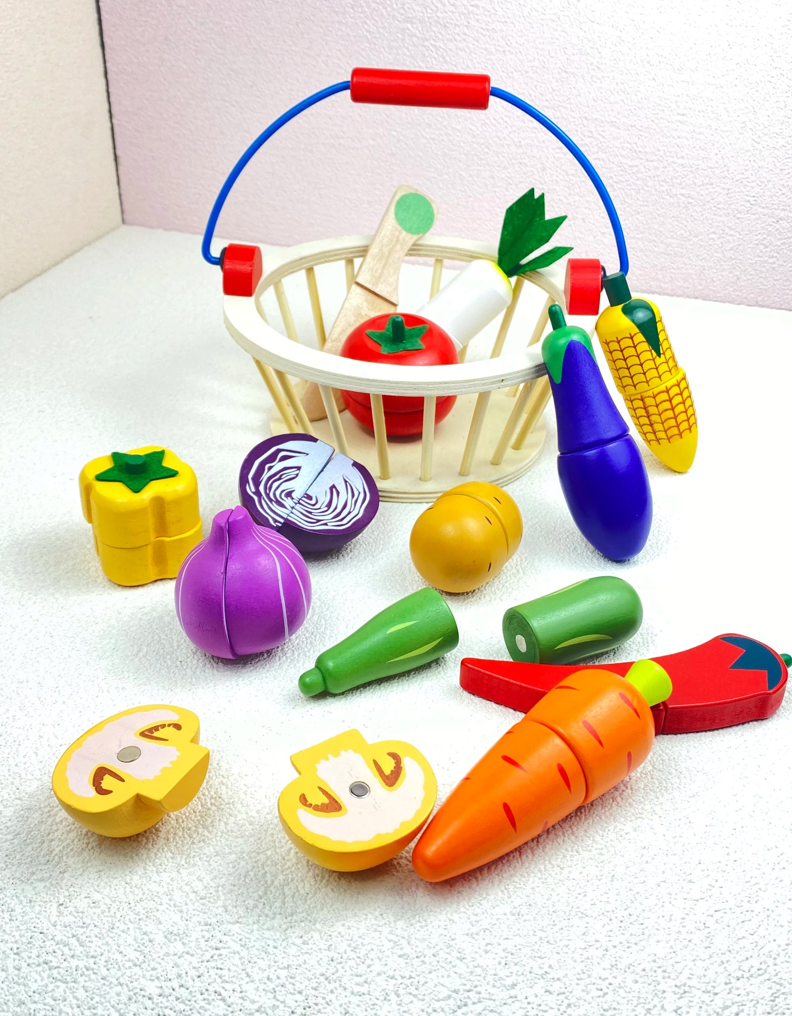 Baby Toys Strawberry Simulation Fruit Vegetable Cut Set Wooden Toys for Kids Children Kitchen Food Educational Gift