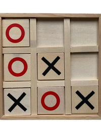 XO Wood Board Game Toy Joyful Educational Toys Concentration Logical Thinking Training Parent-Child Interactive Table Game Toy
