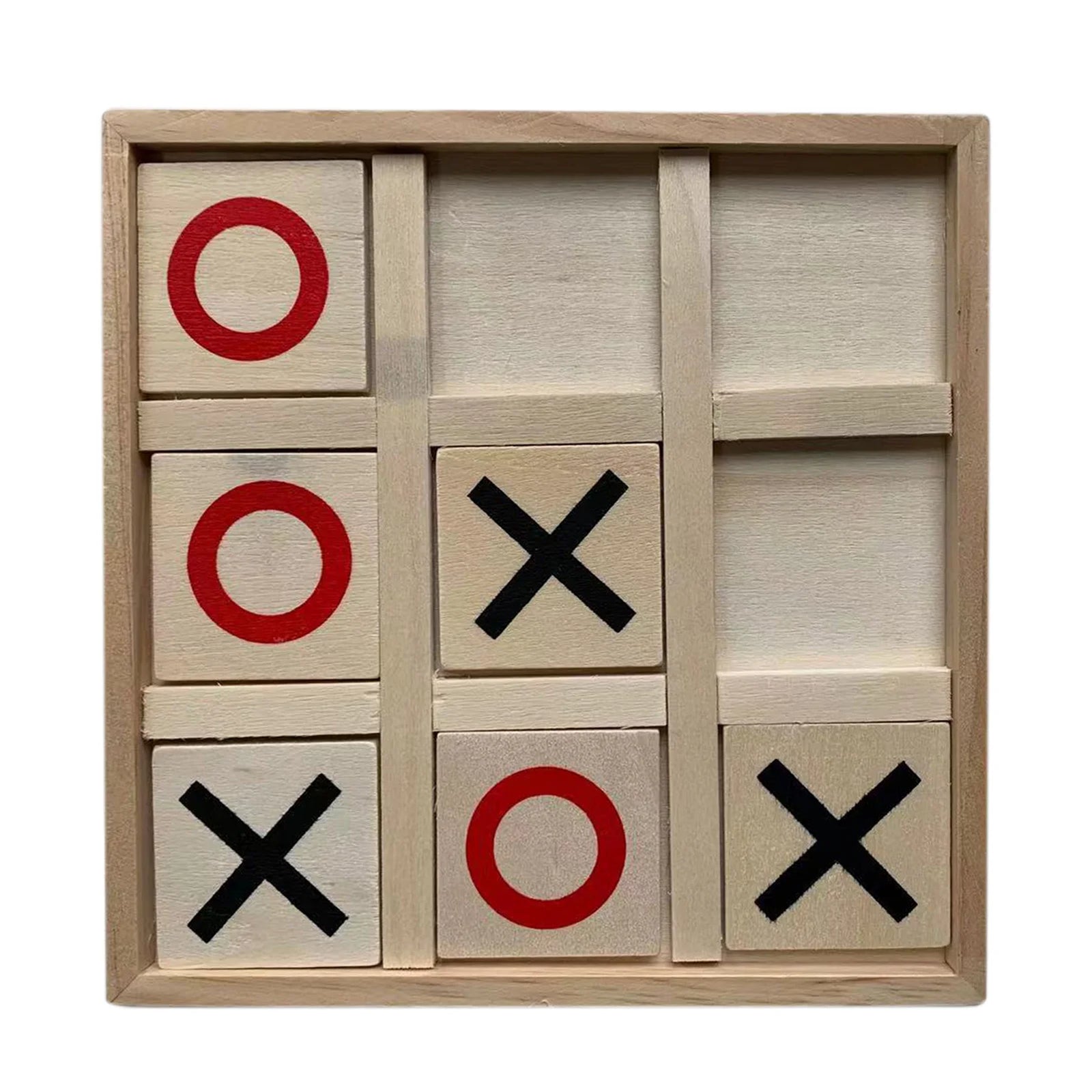 XO Wood Board Game Toy Joyful Educational Toys Concentration Logical Thinking Training Parent-Child Interactive Table Game Toy