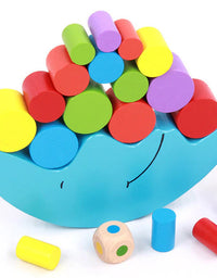 Kids Wooden Toys Moon Elephant Animals Balancing Game Kids Educational Toys for Baby Building Blocks Children Balance Toys ZXH
