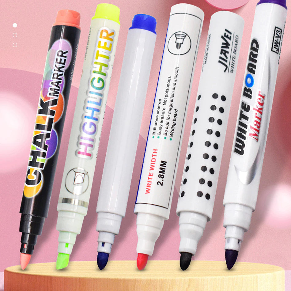 Magical Water Painting Tools Whiteboard Pen Drawing Set DIY Toys Erasable Marker Pens Dry Erase Education Games Toy for Children